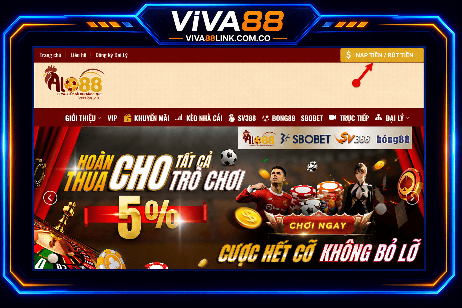 Bước 1: Đăng nhập vào tài khoản Viva88 Bước 1: Đăng nhập vào tài khoản Viva88