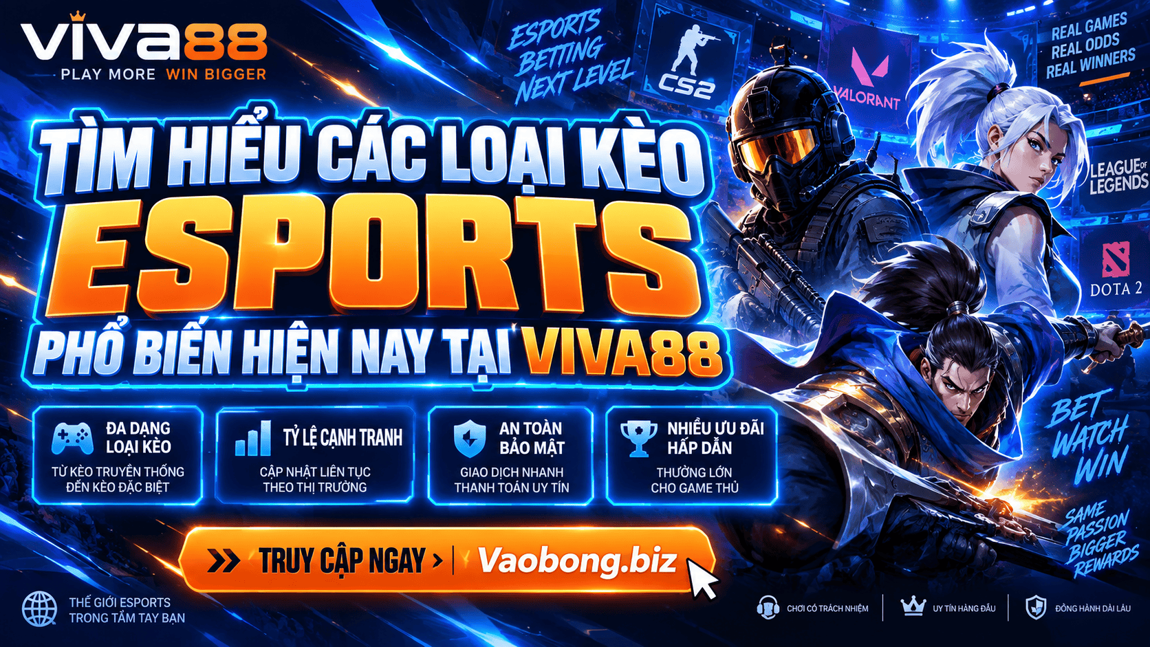 Tìm hiểu các loại kèo eSports phổ biến hiện nay tại Viva88 Tìm hiểu các loại kèo eSports phổ biến hiện nay tại Viva88